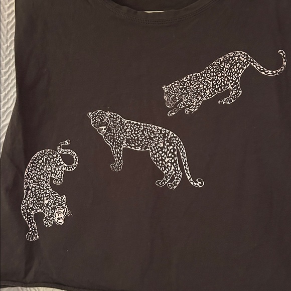 Project Social T Black T-Shirt With Cheetahs - Picture 2 of 4